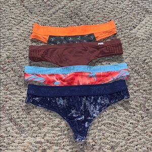 4 pairs of victoria secret thongs